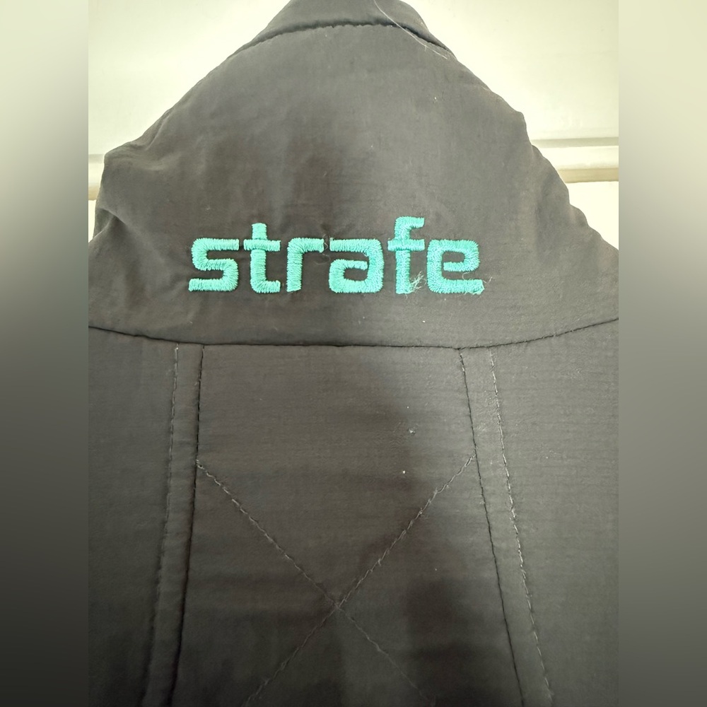Strafe Women’s Lightweight Jacket Zip Front Base Layer Gray Aqua Blue Size XS - Picture 8 of 11